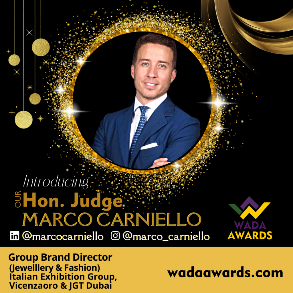 Meet our next judge Mr Marco Carniello from Italy.